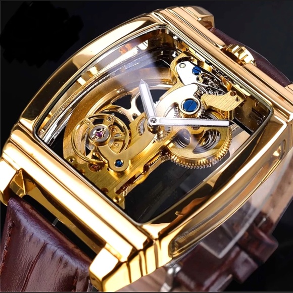 Automatic Watches Stainless Steel Waterproof Men's Skeleton Watch Luxury Hollow Mechanical Watch main image 0